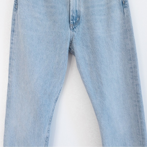 Agolde Mia Straight Leg Light Wash Jeans - Picture 4 of 12